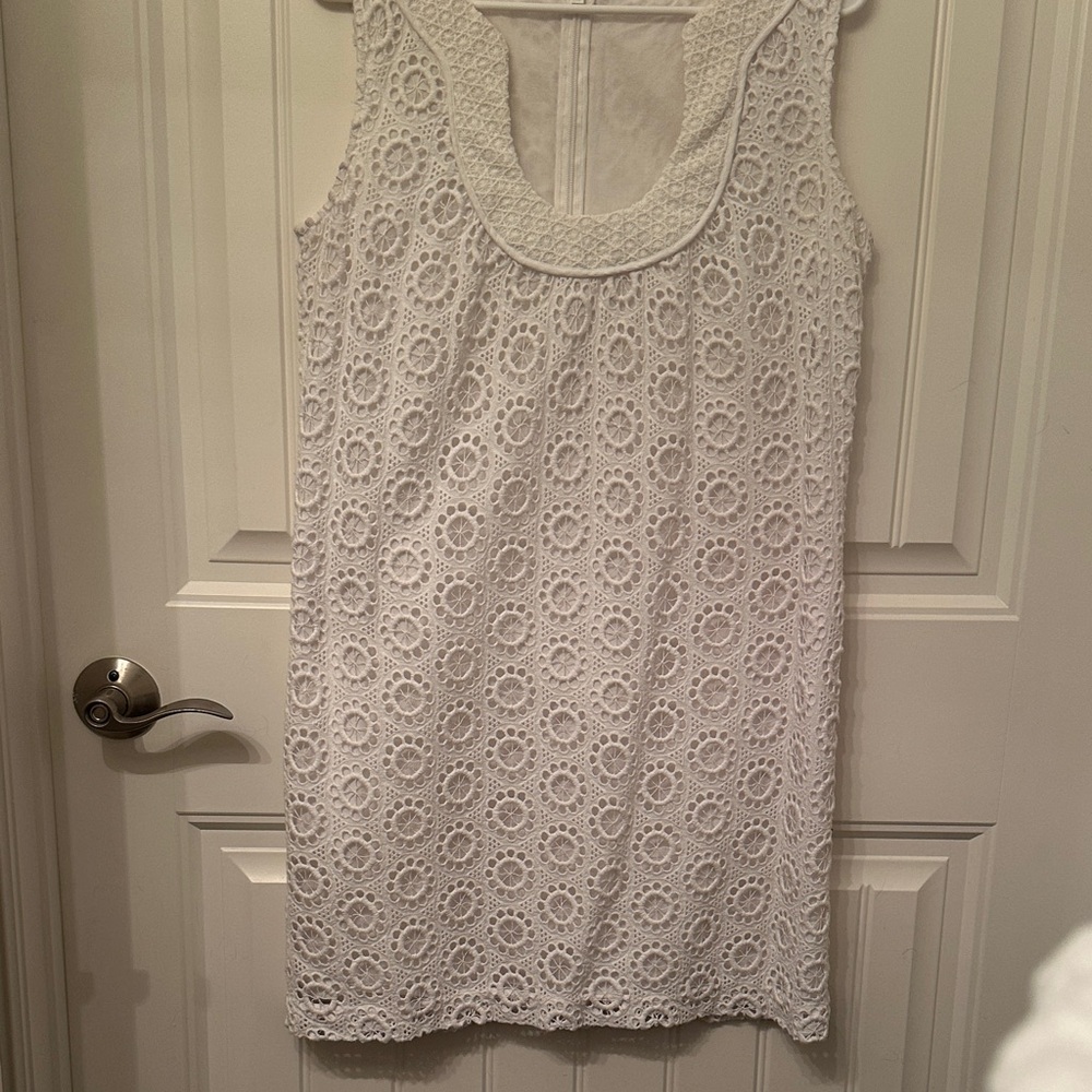 Trina Turk White Textured Garment